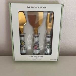Williams Sonoma Gold Cheese Knives Set